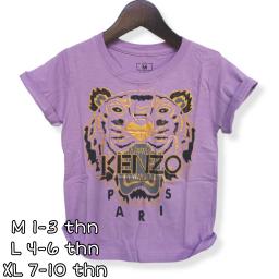 BR22585-1 - KENZ LILAC KAOS ANAK TSHIRT TUMBLR TEE - Size M