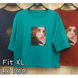 BR22598-2 - GIRL LENGAN 3/4 TSHIRT TUMBLR TEE SIZE XL - Tosca