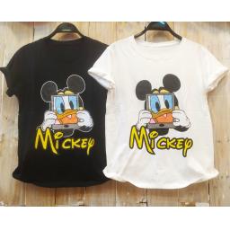 BR22607 - MICKEY TSHIRT TUMBLR TEE - Hitam