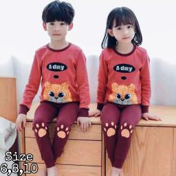 BR22618 - SETELAN ANAK A-DMY MERAH LENGAN PANJANG - Size 6