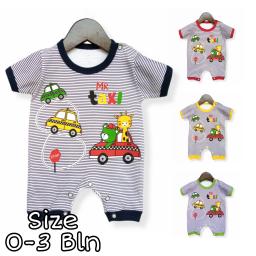 BR22651-4 - JUMPER BAYI MOTIF MR TAXI - Hijau
