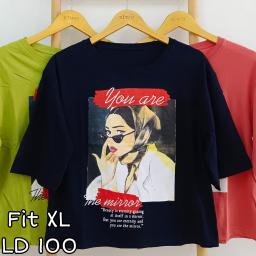 BR22664-3 - YOU ARE ME MIRROR LENGAN 3/4 TSHIRT TUMBLR TEE SIZE XL - Bata