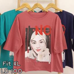 BR22665-1 - NO BUT THANKS ANYWAY LENGAN 3/4 TSHIRT TUMBLR TEE SIZE XL - Tosca