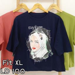 BR22679-1 - SWEET AND CLASSY LENGAN 3/4 TSHIRT TUMBLR TEE SIZE XL - Bata