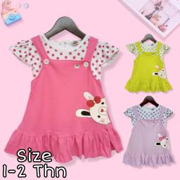 BR22690 - OVERALL ANAK BUNNY PDM - Pink