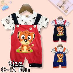 BR22692-2 - JUMPSUIT ANAK TIGER PDM - Hitam