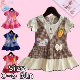 BR22696-1 - DRESS BAYI BUNNY PDM - Coklat
