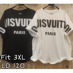 BR22730-2 - LOUIS TSHIRT TUMBLR TEE SIZE 3XL - Putih