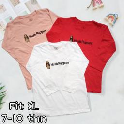 BR22796 - HUSH KAOS ANAK LENGAN PANJANG TSHIRT TUMBLR TEE SIZE XL - Dusty