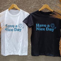 BR22893-2 - NICE DAY TSHIRT TUMBLR TEE SIZE M - Hitam