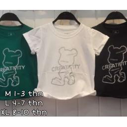 BR22915 - CREATIVITY KAOS ANAK TSHIRT TUMBLR TEE - Size M Hijau