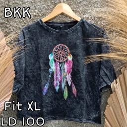 BR22947 - DREAM CATCHER LENGAN 3/4 IMPORT TSHIRT TUMBLR TEE HITAM SIZE XL