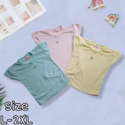 BR22978-2 - (3PCS) KAOS OBLONG BAYI POLOS UNISEX PDM - Size XL (Isi 3pcs)