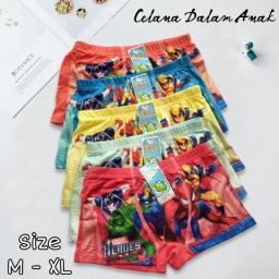 BR23033-2 - (3PC) CELANA DALAM ANAK COWOK MARVEL HEROES - Size L