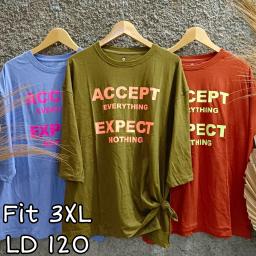 BR23050-2 - ACCEPT TSHIRT TUMBLR TEE LENGAN 7/8 SIZE 3XL - Bronze