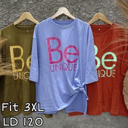 BR23052-1 - BE UNIQUE TSHIRT TUMBLR TEE LENGAN 7/8 SIZE 3XL - Bronze
