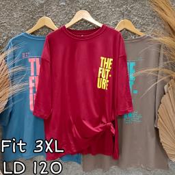 BR23053-1 - THE FUTURE TSHIRT TUMBLR TEE LENGAN 7/8 SIZE 3XL - Denim