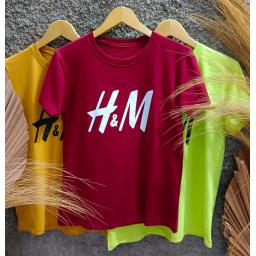 BR23082-3 - HNM TSHIRT TUMBLR TEE - Hijau Stabilo