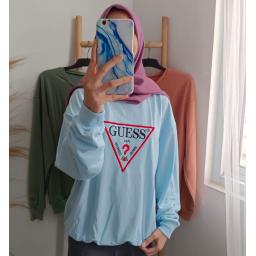 BR23100-2 - SWEATER GUE (BABYTERRY) SIZE XL - Biru