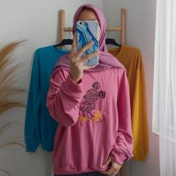 BR23101 - SWEATER MICKEY (BABYTERRY) SIZE XL - Turkis