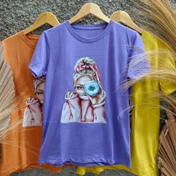 BR23105 - GRILS DONUT TSHIRT TUMBLR TEE - Brick