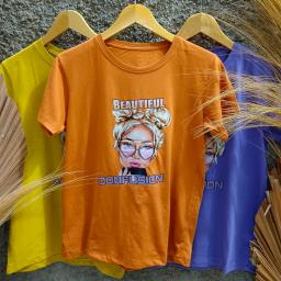 BR23110-2 - BEAUTIFUL GRILS TSHIRT TUMBLR TEE - Brick