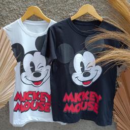 BR23117 - MICKEY TSHIRT TUMBLR TEE SIZE M - Putih