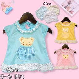BR23178-1 - SET DRESS BAYI BEAR PDM - Biru