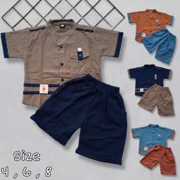 BR23189-8 - SETELAN ANAK LAKI - LAKI JUST COOL PDM - Size 6 Biru Denim