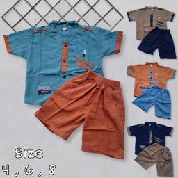 BR23193-5 - SETELAN ANAK LAKI - LAKI KEN PDM - Size 6 Biru Denim