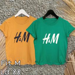 BR23201-2 - HNM TSHIRT TUMBLR TEE SIZE M - Hijau Tosca