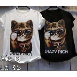 BR23207-2 - CAT TSHIRT TUMBLR TEE SIZE M - Hitam