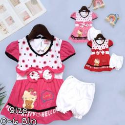 BR23211-2 - SET DRESS BAYI KITTY PDM - Pink
