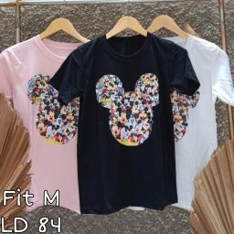 BR23223-2 - MICKEY TSHIRT TUMBLR TEE SIZE M - Hitam