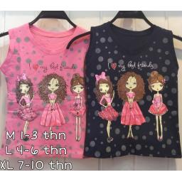 BR23257-6 - I LOVE MY BEST FRIENDS KAOS ANAK TSHIRT TUMBLR TEE - Size XL Navy