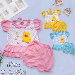 BR23382-2 - SET DRESS BAYI DUCKS PDM - Kuning