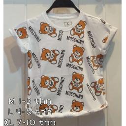 BR23392-1 - MOSCHI PUTIH KAOS ANAK TSHIRT TUMBLR TEE - Size M