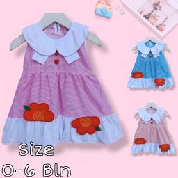 BR23441-3 - DRESS BAYI PEREMPUAN FLOWER PDM - Salem