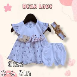 BR23534 - SET DRESS BAYI BEAR LOVE PDM