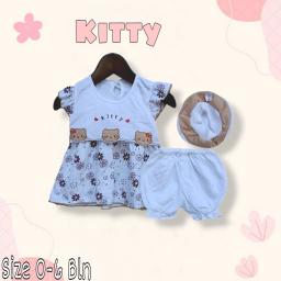 BR23540 - SETELAN DRESS BAYI KITTY PDM