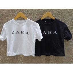 BR23558-2 - KAOS CROP TEE ZAR - Hitam