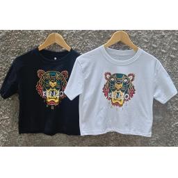 BR23561-2 - KAOS CROP TEE KENZ - Putih