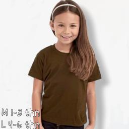 BR23647 - KAOS ANAK POLOS TOFFE SIZE M