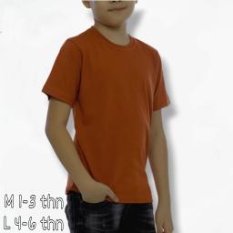BR23651 - KAOS ANAK POLOS CINNAMON SIZE M
