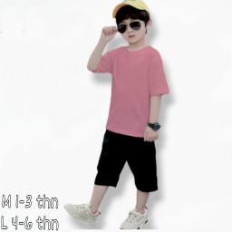BR23654 - KAOS POLOS ANAK DUSTY SIZE L