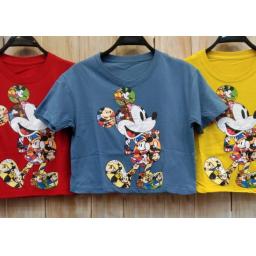 BR23667-3 - KAOS CROP TEE MICKEY - Kuning