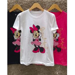 BR23673 - MINNIE TSHIRT TUMBLR TEE - Hitam