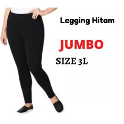 BR23678 - LEGGING JUMBO POLOS HITAM PANJANG 3L PDM