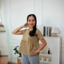 BR23704 - KAOS POLOS RUMBAI COKSU LENGAN PENDEK - L
