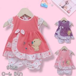 BR23719 - SET DRESS BAYI LOVE PDM - Peach